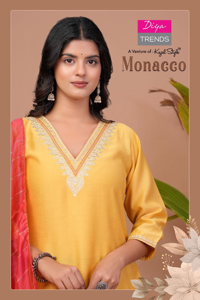 Monacco Vol 1 By Diya Trends Modal Kurti With Bottom Dupatta Wholesale In India